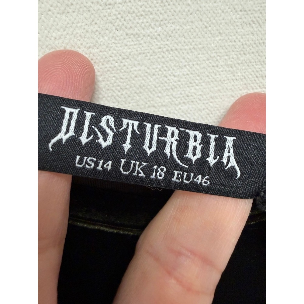 NWT Disturbia Vipera Gown Forest Green Velvet Maxi Dress Snake Charm US 14 UK 18 - Picture 5 of 9